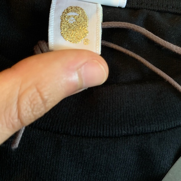 Bape A Bathing Ape Double Sided Ape Black Tee - Picture 4 of 5